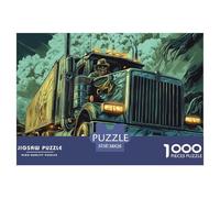 Puzzle 1000 Pieces Big Truck Challenge Games Cowgirl 100% Recycled Cardboard Home Decoration Puzzles for Adults 38x26cm/1000pcs
