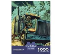 Puzzle 1000 Pieces Big Truck Challenge Games Cowgirl Fully Interlocking for Impossible Puzzles Adults And Kids 38x26cm/1000pcs