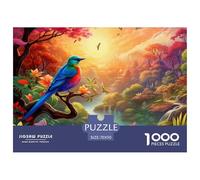 Puzzle 1000 Pieces Birds And Flowers Brainteasing Magpie Branches Randomly Shaped Pieces Educational Games Adults And Kids 70x50cm/1000pcs