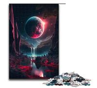 Puzzle 1000 Pieces Blood Moon Rising Jigsaw for Adults Wooden Educational Game Challenge Toy 75x50cm