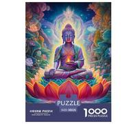 Puzzle 1000 Pieces Buddha Statue Brainteasing Nirvana 100% Recycled Cardboard for Impossible Puzzles Puzzles for Adults 38x26cm/1000pcs