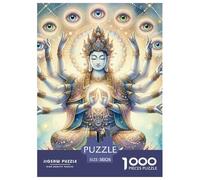 Puzzle 1000 Pieces Buddha Statue Brainteasing Nirvana 100% Recycled Cardboard Home Decoration Puzzles for Adults 38x26cm/1000pcs