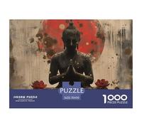 Puzzle 1000 Pieces Buddha Statue Brainteasing Nirvana Fully Interlocking Educational Games Puzzles for Adults 70x50cm/1000pcs