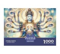 Puzzle 1000 Pieces Buddha Statue Brainteasing Nirvana Fully Interlocking Home Decoration for Adults Jigsaw 70x50cm/1000pcs
