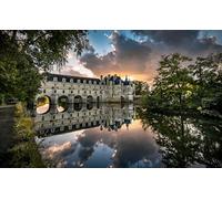 Puzzle 1000 pieces ChâTeau De Chenonceau on the Cher River at Sunset Mj401TY 26x38cm