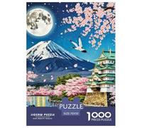 Puzzle 1000 Pieces Cherry Blossom Brainteasing Natural Wonders 100% Recycled Cardboard Home Decoration Puzzles for Adults 70x50cm/1000pcs