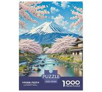 Puzzle 1000 Pieces Cherry Blossom Brainteasing Natural Wonders Randomly Shaped Pieces for Impossible Puzzles for Adults Jigsaw 70x50cm/1000pcs