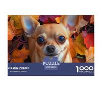 Puzzle 1000 Pieces Chihuahua Brainteasing Cute Animals Fully Interlocking Home Decoration Puzzles for Adults 38x26cm/1000pcs