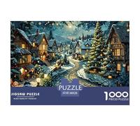 Puzzle 1000 Pieces Christmas Brainteasing Christmas Eve 100% Recycled Cardboard Home Decoration Puzzles for Adults 38x26cm/1000pcs