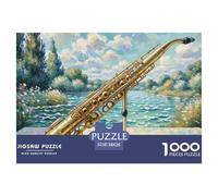 Puzzle 1000 Pieces Clarinet Challenge Games Musical Instrument 100% Recycled Cardboard Educational Games Adults And Kids Age 12 Years Up 38x26cm/1000pcs
