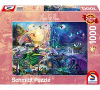 Puzzle 1000 pièces : Compétition nocturne de dragons