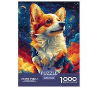 Puzzle 1000 Pieces Corgi Brainteasing Pet Dog Randomly Shaped Pieces for Impossible Puzzles Adults And Kids Age 12 Years Up 70x50cm/1000pcs