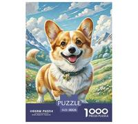 Puzzle 1000 Pieces Corgi Challenge Games Cute Pets 100% Recycled Cardboard Educational Games Adults And Kids Age 12 Years Up 38x26cm/1000pcs
