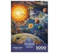 Puzzle 1000 Pieces Cosmic Galaxy Brainteasing Planet Fully Interlocking for Impossible Puzzles for Adults Jigsaw 70x50cm/1000pcs
