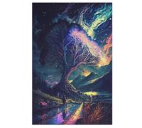 Puzzle 1000 Pieces Cosmic Tree of Life Puzzles for Adults Teens Puzzle Toys for Adults & Children Wooden Puzzles Home Decoration （78×53cm）