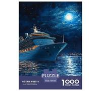 Puzzle 1000 Pieces Cruise Ship Brainteasing Vessels Fully Interlocking Educational Games Adults And Kids Age 12 Years Up 70x50cm/1000pcs