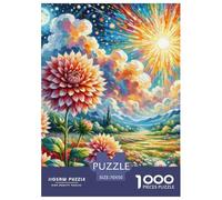 Puzzle 1000 Pieces Dahlia Brainteasing Natural Wonders Randomly Shaped Pieces Educational Games Adults And Kids Age 12 Years Up 70x50cm/1000pcs