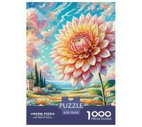 Puzzle 1000 Pieces Dahlia Brainteasing Natural Wonders Randomly Shaped Pieces Educational Games Puzzles for Adults 70x50cm/1000pcs