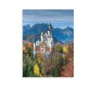 Puzzle 1000 Pieces-Difficult Jigsaw-Gifts，Fairytale Castle Neuschwanstein，Children'S Personalised Adult Games Toy（75x50cm）-AQ57