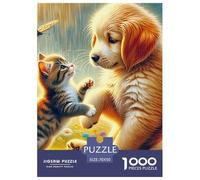 Puzzle 1000 Pieces Dog Brainteasing Cute Animal Series Fully Interlocking Home Decoration Adults And Kids Age 12 Years Up 70x50cm/1000pcs
