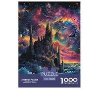 Puzzle 1000 Pieces Dream Castle Challenge Games Wonderful Starry Sky 100% Recycled Cardboard Home Decoration Adults And Kids 38x26cm/1000pcs