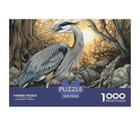 Puzzle 1000 Pieces Egret Brainteasing Flying Birds 100% Recycled Cardboard Educational Games for Adults Jigsaw 70x50cm/1000pcs