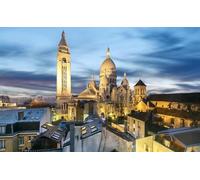 Puzzle 1000 pieces, France, Paris, Montmartre, Basilica of the Sacred Heart, challenging games for the family, home decoration, gifts, 26 x 38 cm