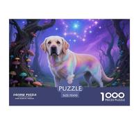Puzzle 1000 Pieces Golden Retriever Brainteasing Pet Dog 100% Recycled Cardboard Educational Games Adults And Kids Age 12 Years Up 70x50cm/1000pcs