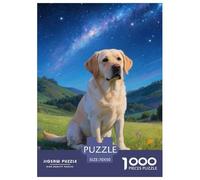 Puzzle 1000 Pieces Golden Retriever Challenge Games Pet Dog 100% Recycled Cardboard Educational Games for Adults Jigsaw 70x50cm/1000pcs