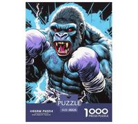 Puzzle 1000 Pieces Gorilla Brainteasing Boxer 100% Recycled Cardboard Home Decoration Puzzles for Adults 38x26cm/1000pcs