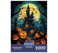 Puzzle 1000 Pieces Halloween Brainteasing Strange Castle 100% Recycled Cardboard Home Decoration for Adults Jigsaw 70x50cm/1000pcs