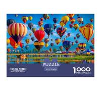 Puzzle 1000 Pieces Hot Air Balloon Brainteasing Colorful Patterns Randomly Shaped Pieces for Impossible Puzzles Adults And Kids 70x50cm/1000pcs