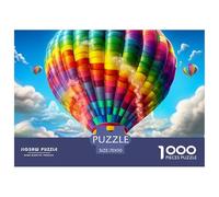 Puzzle 1000 Pieces Hot Air Balloon Brainteasing Global Journey Randomly Shaped Pieces for Impossible Puzzles Adults And Kids Age 12 Years Up 70x50cm/1000pcs