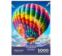 Puzzle 1000 Pieces Hot Air Balloon Brainteasing Global Journey Randomly Shaped Pieces Home Decoration Adults And Kids 70x50cm/1000pcs