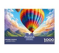 Puzzle 1000 Pieces Hot Air Balloon Challenge Games Global Journey 100% Recycled Cardboard Educational Games Adults And Kids 38x26cm/1000pcs