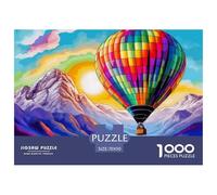Puzzle 1000 Pieces Hot Air Balloon Challenge Games Global Journey 100% Recycled Cardboard Educational Games Adults And Kids 70x50cm/1000pcs
