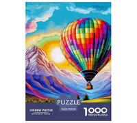 Puzzle 1000 Pieces Hot Air Balloon Challenge Games Global Journey 100% Recycled Cardboard Educational Games Adults And Kids Age 12 Years Up 70x50cm/1000pcs