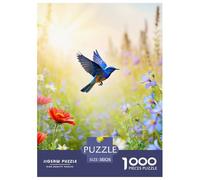 Puzzle 1000 Pieces Hummingbird Brainteasing Tropical Bird Fully Interlocking Educational Games Adults And Kids 38x26cm/1000pcs