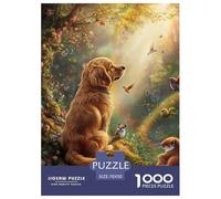Puzzle 1000 Pieces Irish Setter Brainteasing Deep In The Jungle Fully Interlocking Educational Games for Adults Jigsaw 70x50cm/1000pcs