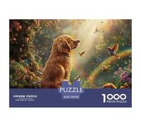 Puzzle 1000 Pieces Irish Setter Challenge Games Deep In The Jungle 100% Recycled Cardboard Educational Games for Adults Jigsaw 70x50cm/1000pcs