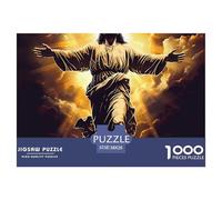 Puzzle 1000 Pieces Jesus Brainteasing Lord of Heaven 100% Recycled Cardboard Home Decoration Adults And Kids Age 12 Years Up 38x26cm/1000pcs