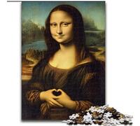 Puzzle 1000 Pieces Jigsaw Abstract Mona Lisa Made of Wood, Ideal for Home & Office Decor, for Birthday size 50X75CM Birthday Party for Men Women