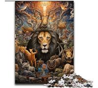 Puzzle 1000 Pieces Jigsaw African Animals Jigsaw Puzzle Made of cardboard, for Parents, Lovers, Friends - Age 并不想+ 1000pcs(26x38cm)
