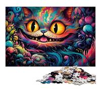 Puzzle 1000 Pieces Jigsaw Alice Cat Jigsaw Puzzles for Adults for Parents, Lovers, Friends - Age 14+ 26X38CM/10.23x14.96inch