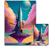 Puzzle 1000 Pieces Jigsaw Amazing Rocket The Sea Challenging Puzzles Family Fun Activity, Brain Challenge, for Teenager 26X38CM/10.23x14.96inch
