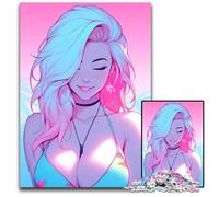 Puzzle 1000 Pieces Jigsaw Anime Cool Swimsuit Girl Paper Jigsaw Puzzles for Adults for Birthdays Holidays Best for Christmas 1000 PCS(38x26cm)