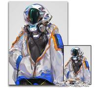 Puzzle 1000 Pieces Jigsaw Anime Girl Astronaut Paper Puzzles Brain Challenge Gift Educational Activity for Teenagers 1000 PCS(38x26cm)