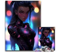 Puzzle 1000 Pieces Jigsaw Anime Girl Cute Impossible Jigsaw Puzzles for Adults for Home Decor Ideal ChristmasNew Year Gift for Teenagers 1000 PCS(38x26cm)