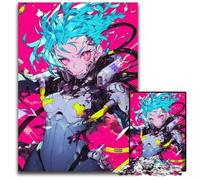 Puzzle 1000 Pieces Jigsaw Anime Girl Futuristic Paper Puzzles Brain Challenge Gift Educational Activity for Teenagers 1000 PCS(38x26cm)
