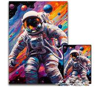 Puzzle 1000 Pieces Jigsaw Art Astronaut Challenging Puzzles Family Fun Activity, Brain Challenge, for Teenager 26X38CM/10.23x14.96inch